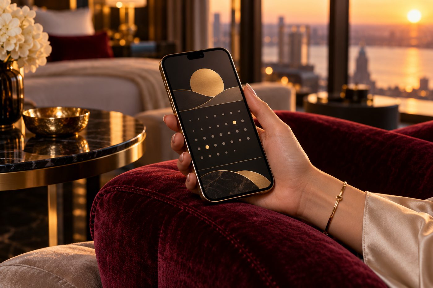 Choosing dates on a phone calendar